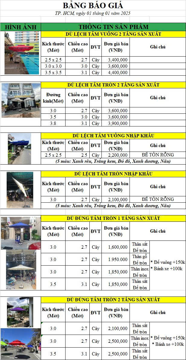 Dù Lệch Tâm tròn